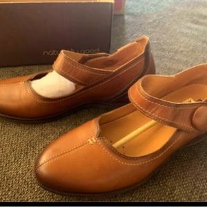 PIKOLINOS woman’s size 38 ( US 7.5-8 ) leather side fastening pumps Brandy